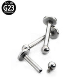 4Pcs G23 Titanium Lip Ring Ball Ear Cartilage Labret Piercing Jewelry