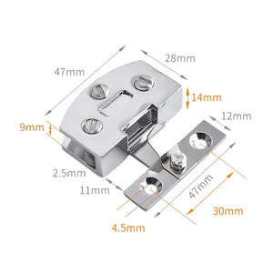 4Pcs Glass Door Hinge for 5-7mm Glass Thickness