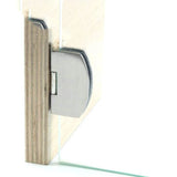 4Pcs Glass Door Hinge Cupboard Showcase Cabinet Door Hinge Glass Clamp