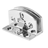 4Pcs Glass Door Hinge Cupboard Showcase Cabinet Door Hinge Glass Clamp