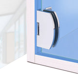 4Pcs Glass Door Hinge Cupboard Showcase Cabinet Door Hinge Glass Clamp