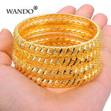 4Pcs Bride Bangles Ethiopian/France/African/Dubai Jewelry