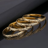 4Pcs Dubai Jewelry 8mm Hand Chain Ethiopian Bangles & Bracelets
