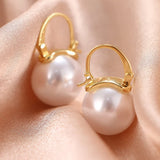 4Pcs Plated Brass Hoop Clip-on Earring Mountings Settings