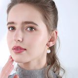 4Pcs Plated Brass Hoop Clip-on Earring Mountings Settings
