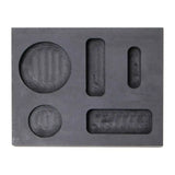 4Pcs Graphite Crucible Set Ingot Mold High Purity Torch Melting Casting Kit