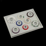 4Pcs Gray Flock Beads Tray Boards Kit for DIY Beading Bracelet Jewelry Tools