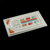 4Pcs Gray Flock Beads Tray Boards Kit for DIY Beading Bracelet Jewelry Tools