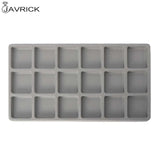 4Pcs Gray Flock Beads Tray Boards Kit for DIY Beading Bracelet Jewelry Tools