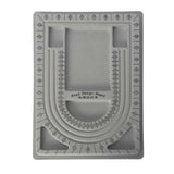 4Pcs Gray Flock Beads Tray Boards Kit DIY Beading Organizer Bracelet