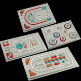 4Pcs Gray Flock Beads Tray Boards Kit DIY Beading Organizer Bracelet
