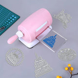 4Pcs Happy Birthday Cake Cutting Dies for DIY Scrapbooking - Matte Platinum