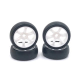 4Pcs Hard Plastic Tire Wheel for 284131 Mini RC Car