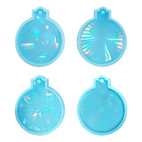 4Pcs Holographic Silicone Mould Resin DIY Craft Jewelry
