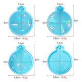4Pcs Holographic Silicone Mould Resin DIY Craft Jewelry
