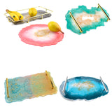 4Pcs Silicone Resin Mold DIY Fruit Tray Epoxy Coaster Mold