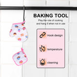 4Pcs Kids Cooking Set Apron Chef Hat for Toddler Dress Up
