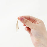 4Pcs 58mm Gold Plated Brass Tassel Charms DIY Earrings Jewelry Making