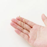4Pcs 58mm Gold Plated Brass Tassel Charms DIY Earrings Jewelry Making