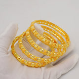 4Pcs/Lot Dubai Wedding Bangles For Women Ethiopian Arabic Jewelry