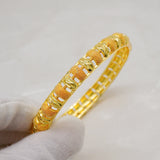 4Pcs/Lot Dubai Wedding Bangles For Women Ethiopian Arabic Jewelry