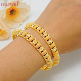 4Pcs/Lot Dubai Wedding Bangles For Women Ethiopian Arabic Jewelry
