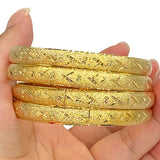 4Pcs/Lot Dubai Bangles for Women Men Ethiopian Bracelets African Jewelry