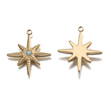 4Pcs Celestial Star Charms Pendants DIY Earrings Necklaces Jewelry Making