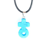 Natural Green Aventurine Couples Pendant for Healing Reiki Necklace