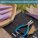 4Pcs Mandrels Jewelry Making Nylon Tip Pliers Oval Square Wire Wrapping Tools
