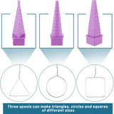 4Pcs Mandrels Jewelry Making Nylon Tip Pliers Oval Square Wire Wrapping Tools