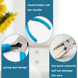 4Pcs Mandrels Nylon Tip Chain Nose Pliers Oval Square Wire Wrapping Tools