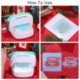 4Pcs Metal Teacup Cake Cutting Stencil Scrapbook Embossing Card Craft Decor