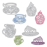 4Pcs Metal Teacup Cake Cutting Stencil Scrapbook Embossing Card Craft Decor
