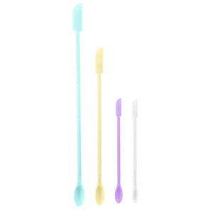 4Pcs Mini Silicone Makeup Spatula Small Thiny Spatula 3XUA