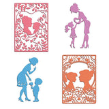 4Pcs Mother's Metal Cutting Dies DIY Scrapbook Cards Album Decoration