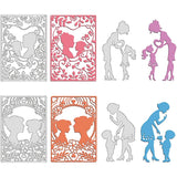 4Pcs Mother's Metal Cutting Dies DIY Scrapbook Cards Album Decoration