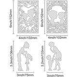 4Pcs Mother's Metal Cutting Dies DIY Scrapbook Cards Album Decoration