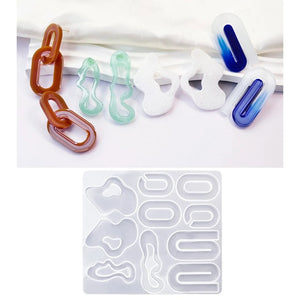 4Pcs Silicone Earring Molds for Epoxy Resin Crafts