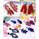 4Pcs Various Earrings Silicone Molds for Epoxy Resin DIY Crafts