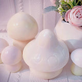 4Pcs Mushroom Candle Silicone Moulds DIY Mushroom Ornaments Keychain Charm