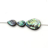 4Pcs Abalone Shell Drop Shape Leaf Beads 8-20mm Charm DIY Necklace Earrings