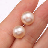 4Pcs Freshwater Pearls High Hole Loose Beads Jewelry Making DIY Stud Earrings