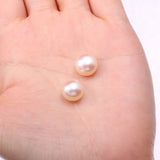 4Pcs Freshwater Pearls High Hole Loose Beads Jewelry Making DIY Stud Earrings