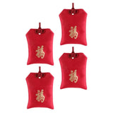 4Pcs Chinese Good Lucky Fu Bag Scented Sachet Gift Storage Bags