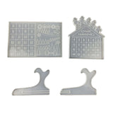 4Pcs DIY Calendar Moulds Small Large Art Crafts Ornaments
