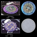 Astrology Zodiac Pendulum Mat Resin Mold Witchcraft Tool