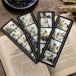 4Pcs Personalized Film Roll Bookmarks DIY Wedding Album Decoration
