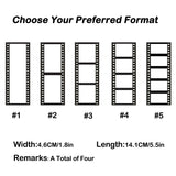 4Pcs Personalized Film Roll Bookmarks DIY Decoration