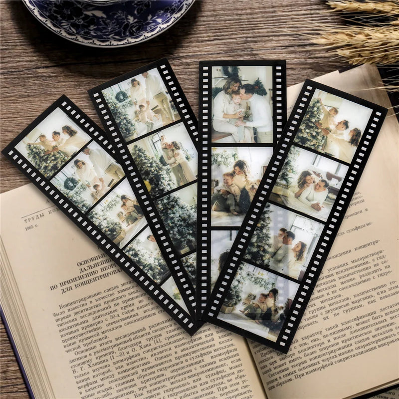 4Pcs Personalized Film Roll Bookmarks DIY Decoration